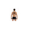 Harnais homme simili cuir larges sangles avec anneaux 